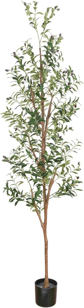 CEWOR 7ft Faux Olive Tree, Olive Tree Artificial Indoor Large Fake Potted Olive Tree with Branche... | Amazon (US)