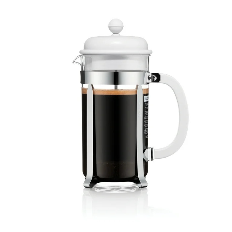 Bodum Caffettiera Shatterproof Plastic French Press Coffee Maker, 34 Ounce, White | Walmart (US)