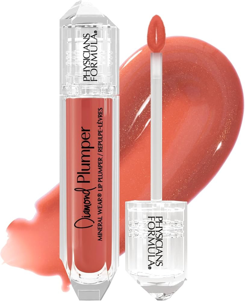 Physicians Formula Mineral Wear Diamond Lip Plumper Gloss, Dermatologist Tested, Light Pink Princ... | Amazon (US)