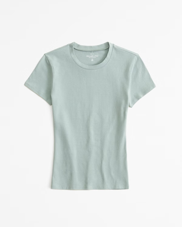 Women's Essential Tuckable Baby Tee | Women's Tops | Abercrombie.com | Abercrombie & Fitch (US)
