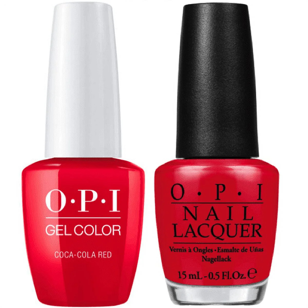 OPI Soak-Off GelColor Gel Polish + Matching Lacquer - COCA-COLA RED #C13 | Walmart (US)