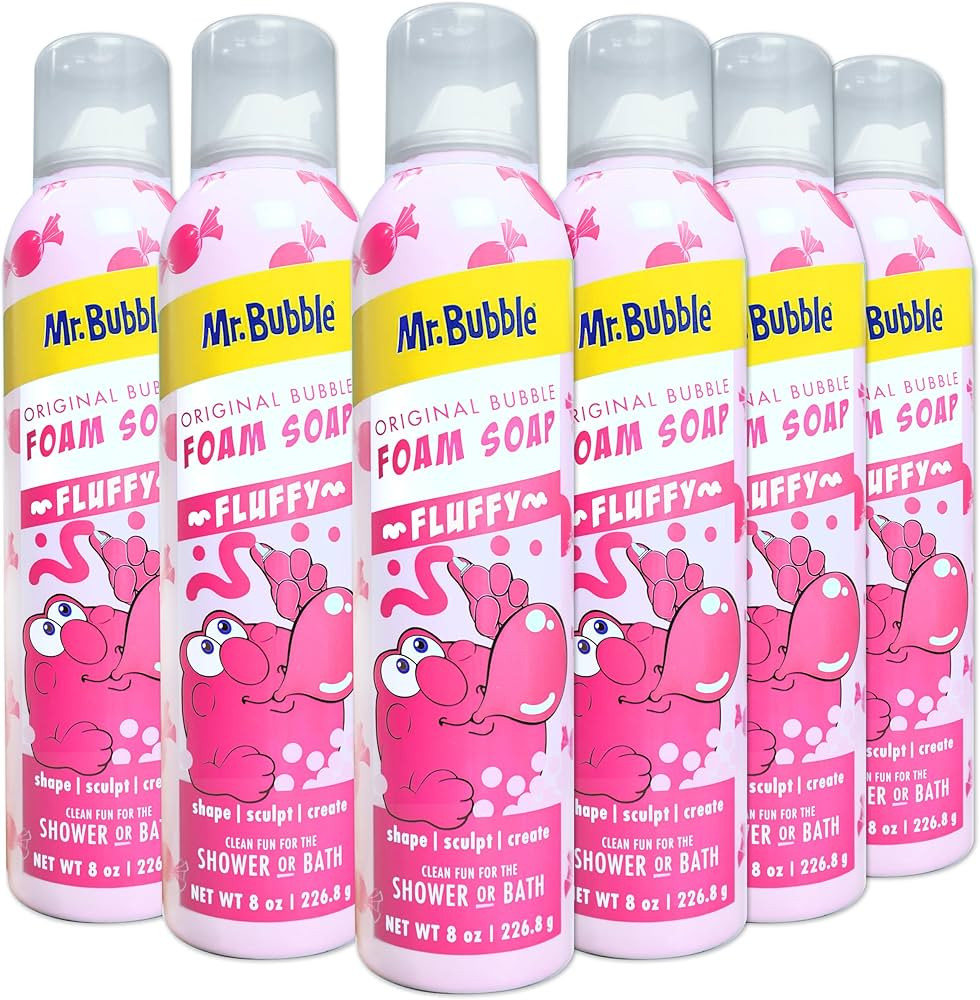 Mr. Bubble Original Foam Soap, Bubblegum Scent, 8 OZ, pack of 6 | Amazon (US)