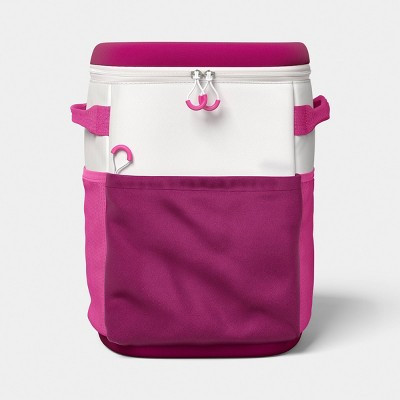 24 Cans/20.4qt Backpack Cooler Pink - Sun Squad™ | Target