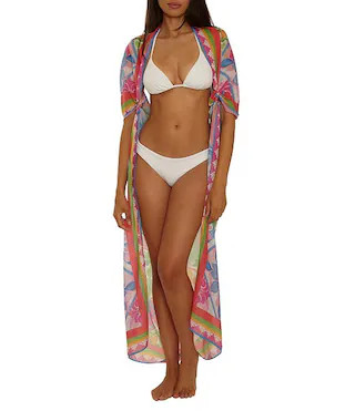Becca By Rebecca Virtue Mijas Sheer Woven Sarong Swim Cover-Up | Dillard's | Dillard's