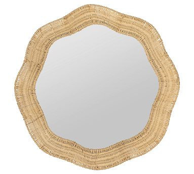 Nalani Handwoven Rattan Wall Mirror | Pottery Barn (US)
