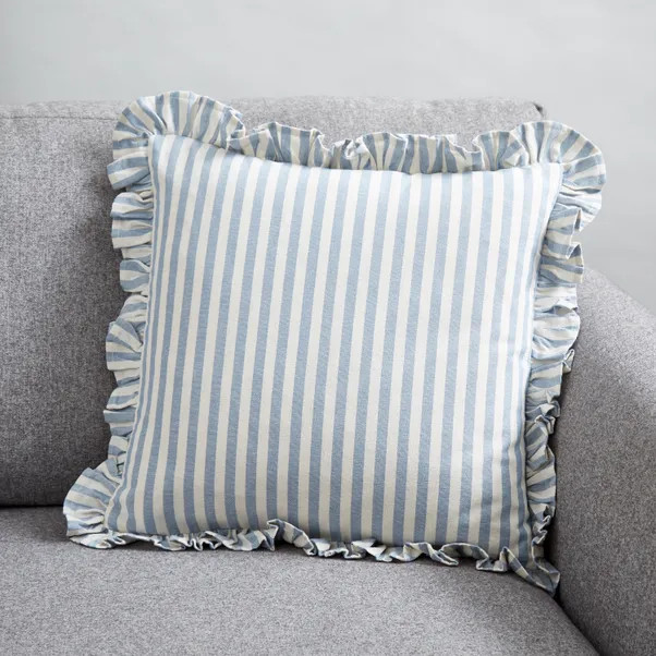 Frilled Stripe Cushion Cover | Dunelm (migrated)