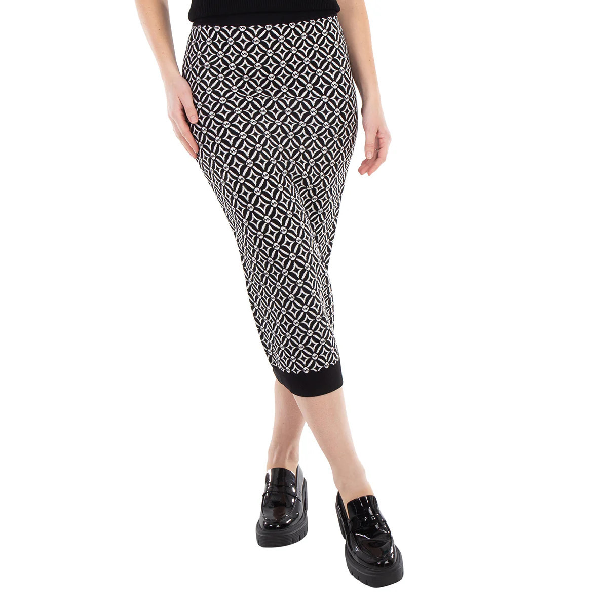Michael Kors Logo Jacquard Stretch Knit Pencil Skirt | Shop Simon
