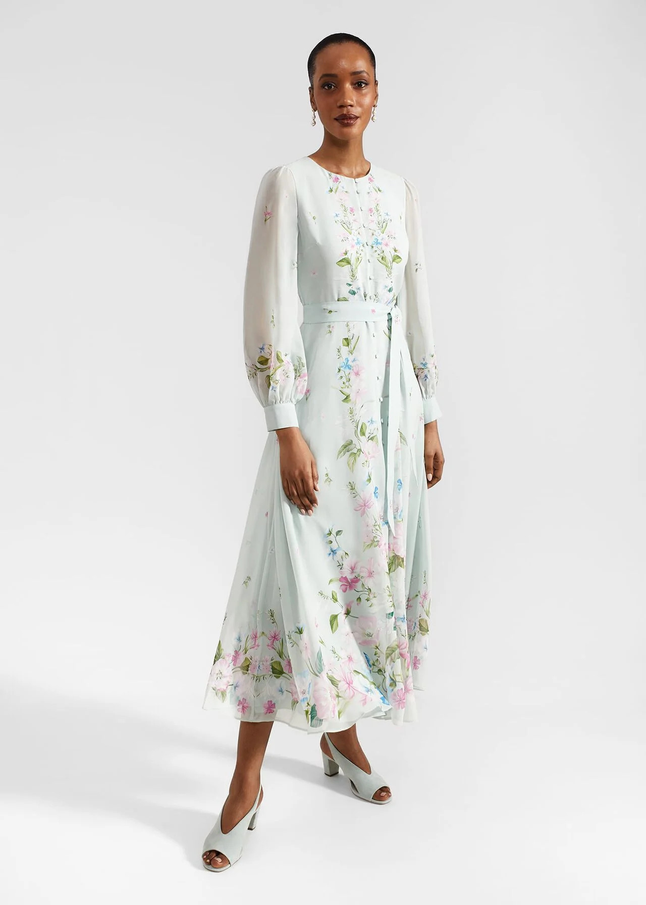 Maribella Silk Dress | Hobbs