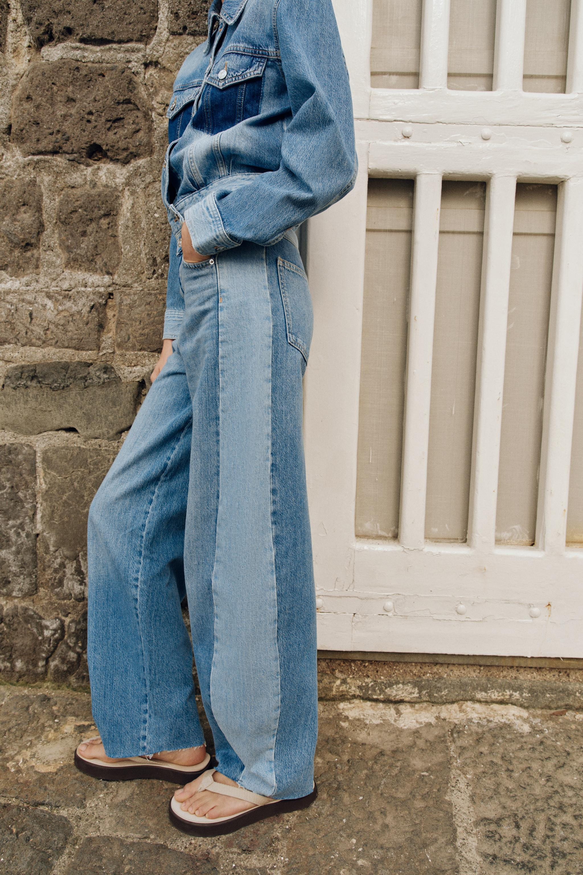 Z1975 MID-RISE COMBINED BARREL JEANS | Zara US