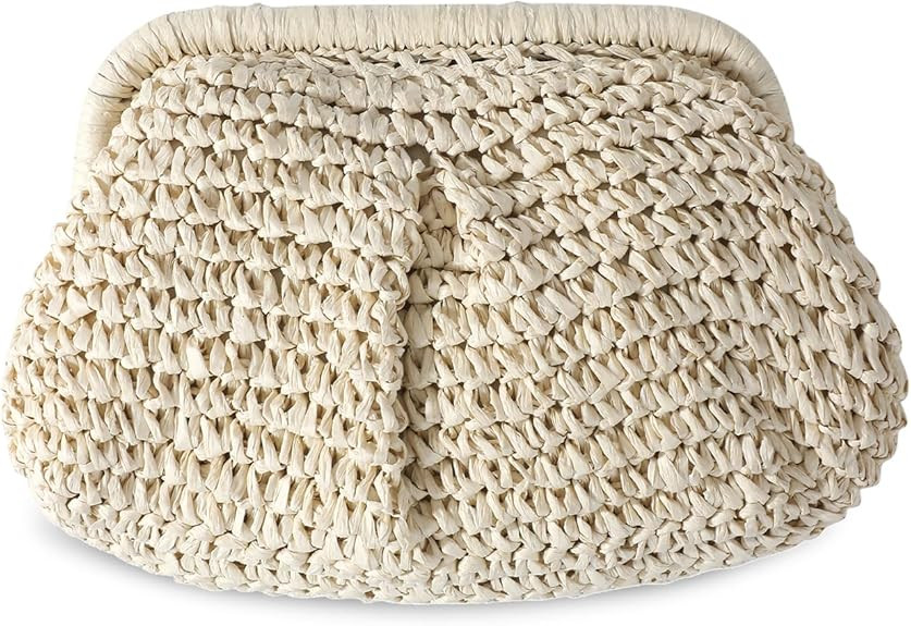 Richeart Straw Clutch Purses for Women - Boho Chic Crossbody Bag - Summer Beach Handwoven Shoulde... | Amazon (US)