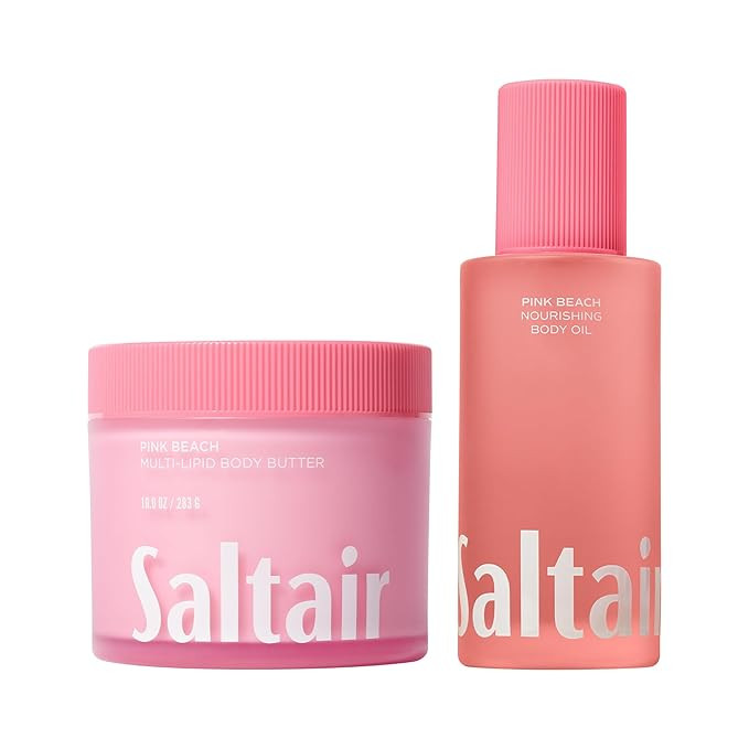 Saltair Body Oil and Multi-Lipid Body Butter Set – Deep Moisture, Hydrating After-Shower Skinca... | Amazon (US)