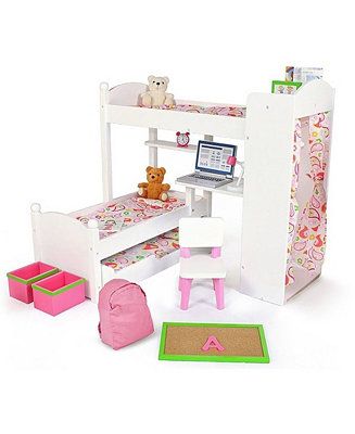 Playtime by Eimmie Doll Bunk Bed with Trundle Set & Reviews - All Toys - Home - Macy's | Macys (US)