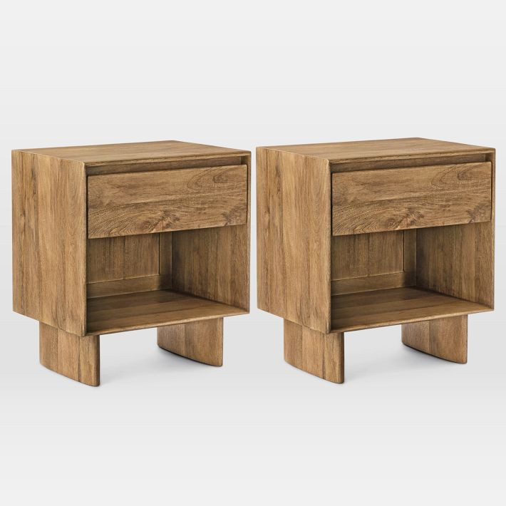 Anton Solid Wood Nightstand (16"–22") | West Elm (US)