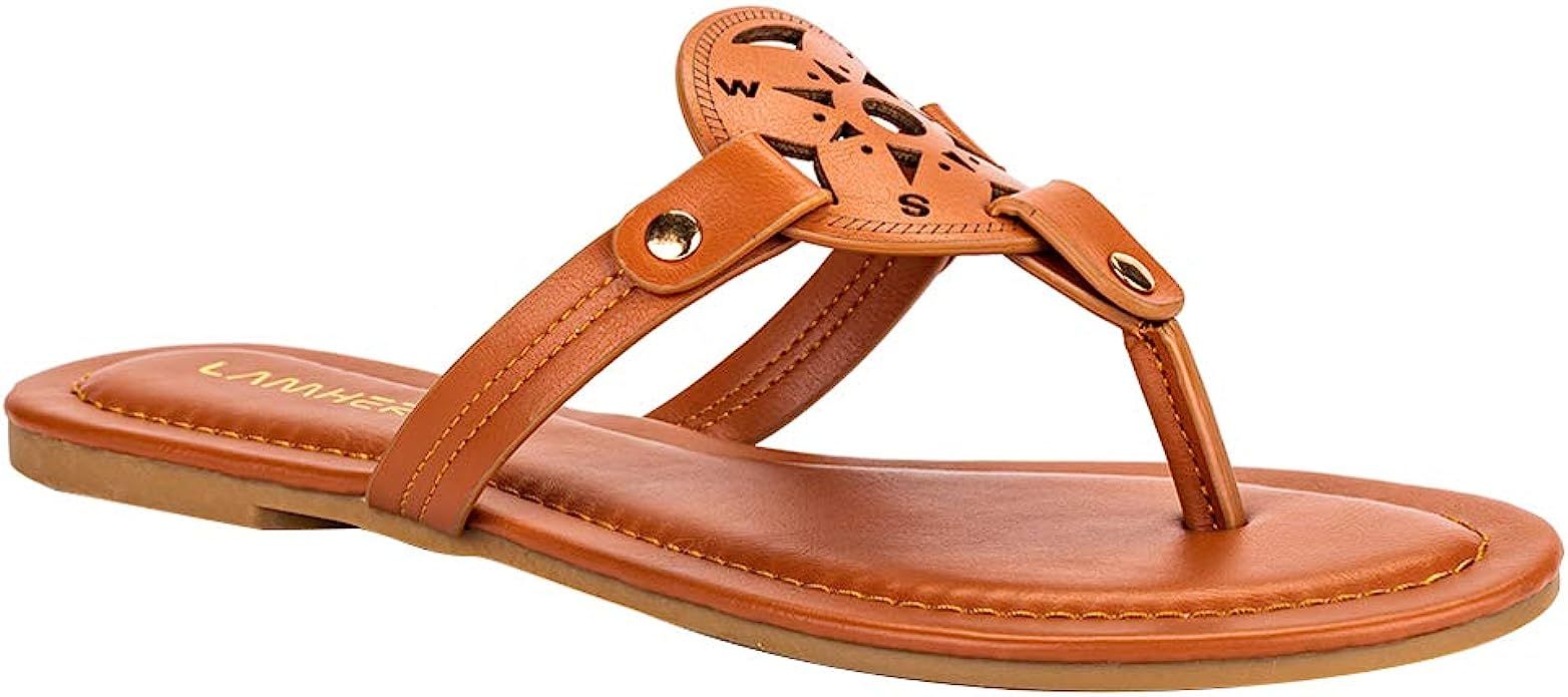 Women’s Cutout Thong Slide Sandal | Amazon (US)