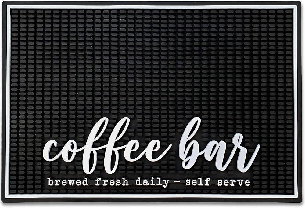 New Mungo Coffee Bar Mat - Coffee Bar Accessories for Coffee Station, Coffee Accessories, Coffee ... | Amazon (US)
