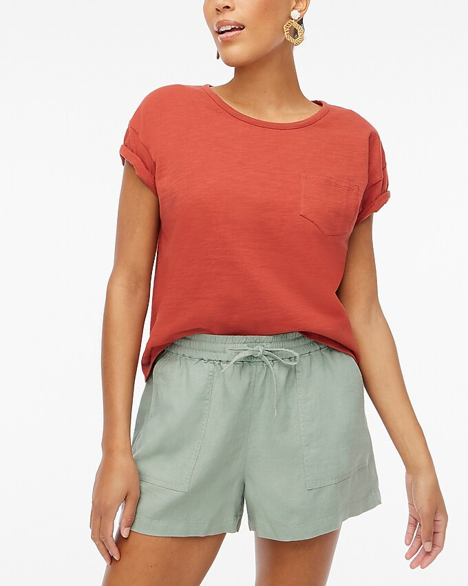 Linen-blend drawstring short | J.Crew Factory