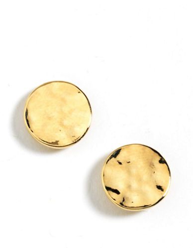 Hammered Circle Stud Earrings | Lord & Taylor