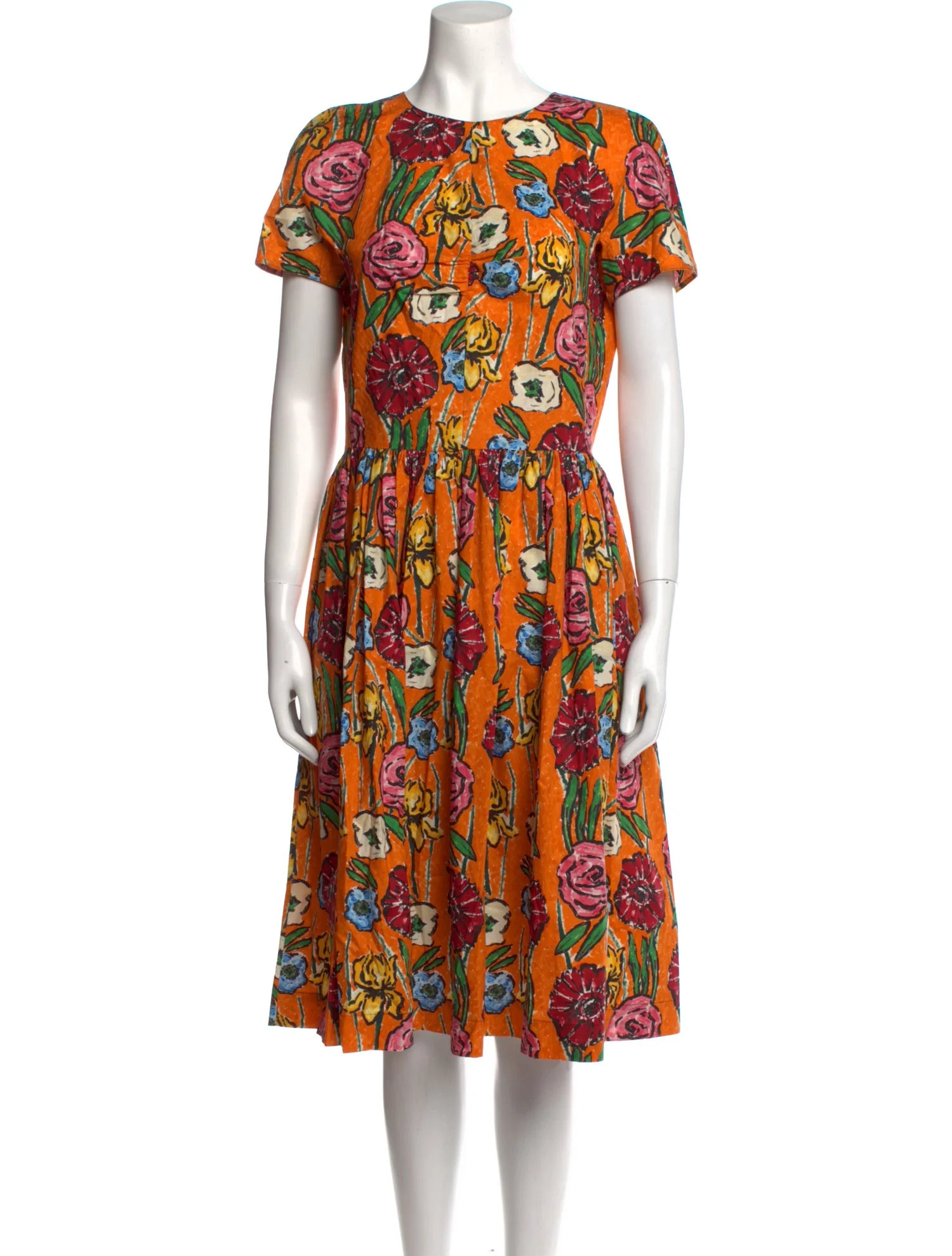 Printed Midi Length Dress w/ Tags | The RealReal