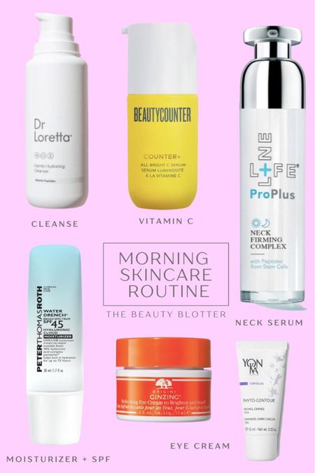 SIMPLE A.M.SKINCARE ROUTINE
 
My current simple morning skincare routine.

Everything is linked on my blog

thebeautyblotter.com, on @shop.ltk and in my stories! 

Follow me for more tips @thebeautyblotter

#LTKbeauty #LTKstyletip #LTKSeasonal