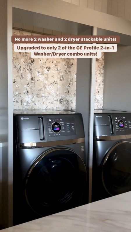 #ad Check out our new GE Profile 2-in-1 washer/dryer units from Lowe’s!  These have made our lives so much easier.  You can wash and dry a large load of laundry in about 2 hours without having to transfer clothes from the washer to the dryer…it’s seriously genius!  @lowes @geprofile #LowesPartner #geprofilecombo #washerdryer


#LTKVideo #LTKhome #LTKfamily