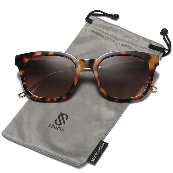 SOJOS Classic Polarized Sunglasses for Women Men Mirrored Lens SJ2050 | Amazon (US)