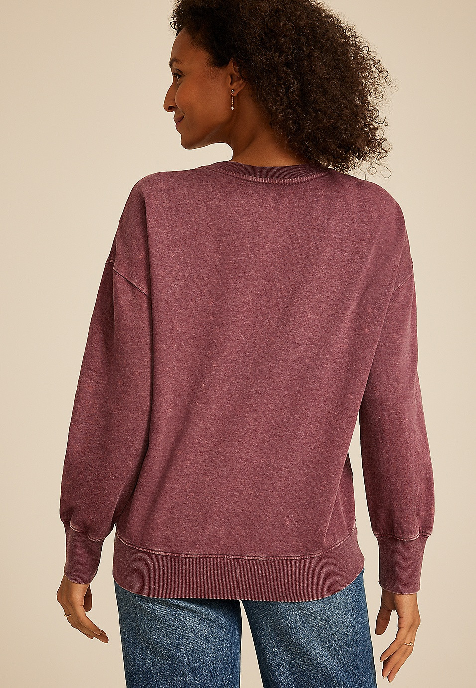 Studio Y Embellished Crewneck Sweatshirt | Maurices
