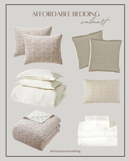 Walmart bedding inspiration, neutral bedding, comforter, vintage style printed quilt, Walmart throw pillows, affordable bedding 

#LTKHome #LTKStyleTip #LTKFindsUnder50