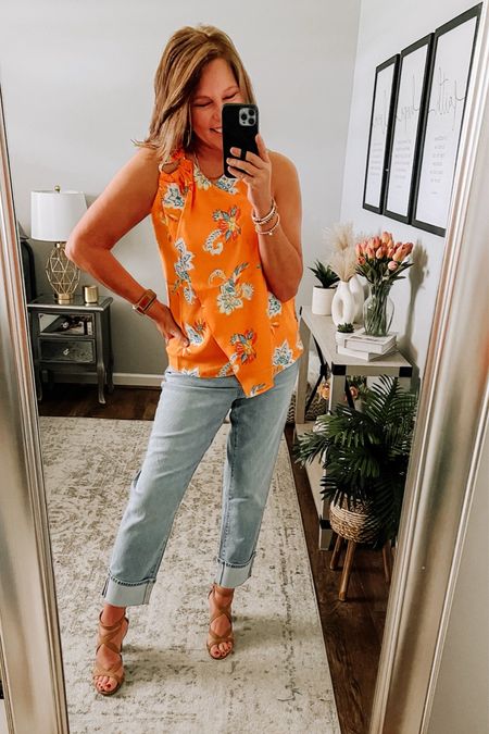 Found this cute top from Cato Fashions and I’m loving it!! Styled it with a cute pair of jeans from Talbots. I found similar jeans at Old Navy ( see below). 

Spring outfits, casual outfits, jeans, date night, fashion over 40, heels, sale, tops, summer outfits 

#LTKfindsunder50 #LTKstyletip #LTKsalealert