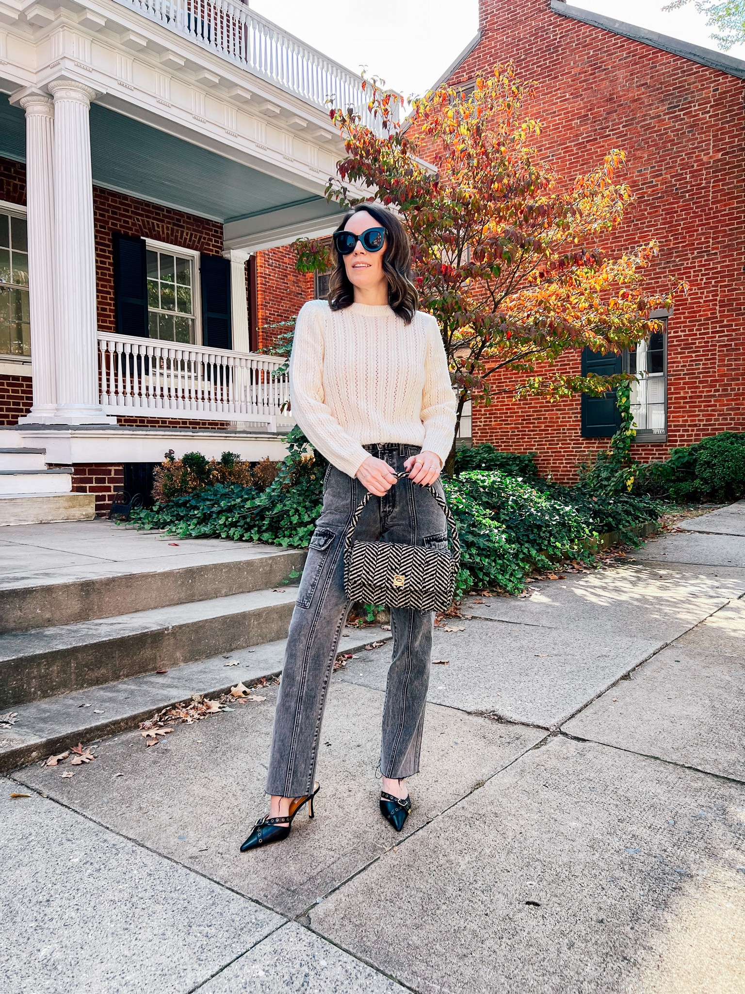 Styling cargo jeans for fall 

#LTKover40 #LTKSeasonal #LTKstyletip