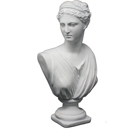 Good Buy Gifts Diana The Huntress Bust - Roman God Statue - 1Ft Height - White/Green Color (White) | Walmart (US)