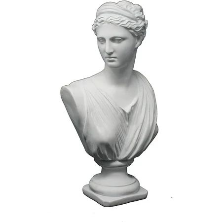 Good Buy Gifts Diana The Huntress Bust - Roman God Statue - 1Ft Height - White/Green Color (White) | Walmart (US)