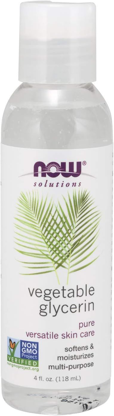 NOW Solutions, Vegetable Glycerin, 100% Pure, Versatile Skin Care, Softening and Moisturizing, 4-... | Amazon (US)