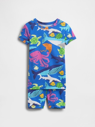 Baby & Toddler Organic Brushed Cotton Sea Creatures PJ Short Set | Gap (US)