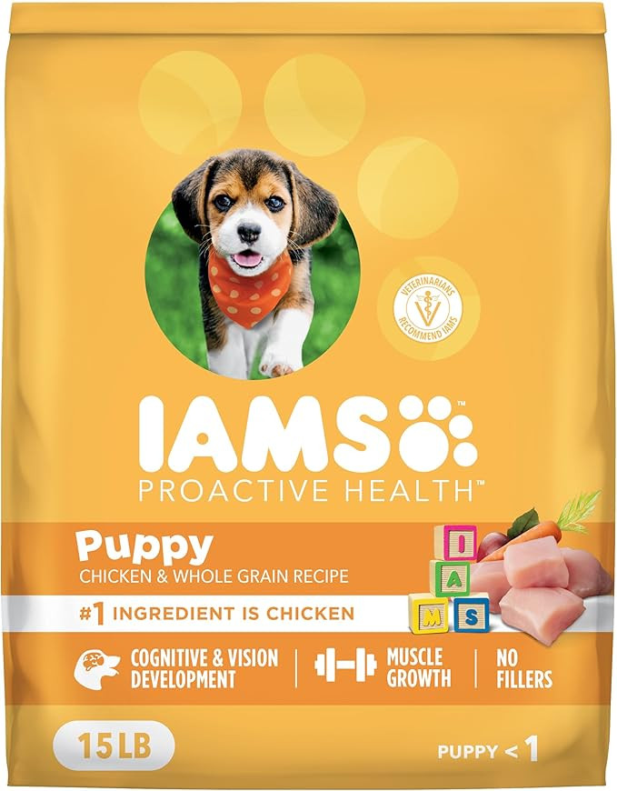IAMS Proactive Health Dry Dog Food, Premium Dog Food Dry Recipe, 15 lb. Bag | Amazon (US)