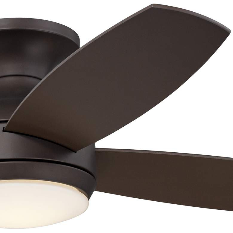 52" Casa Elite Oil-Rubbed Bronze LED Hugger Ceiling Fan with Remote - #8Y398 | Lamps Plus | Lamps Plus