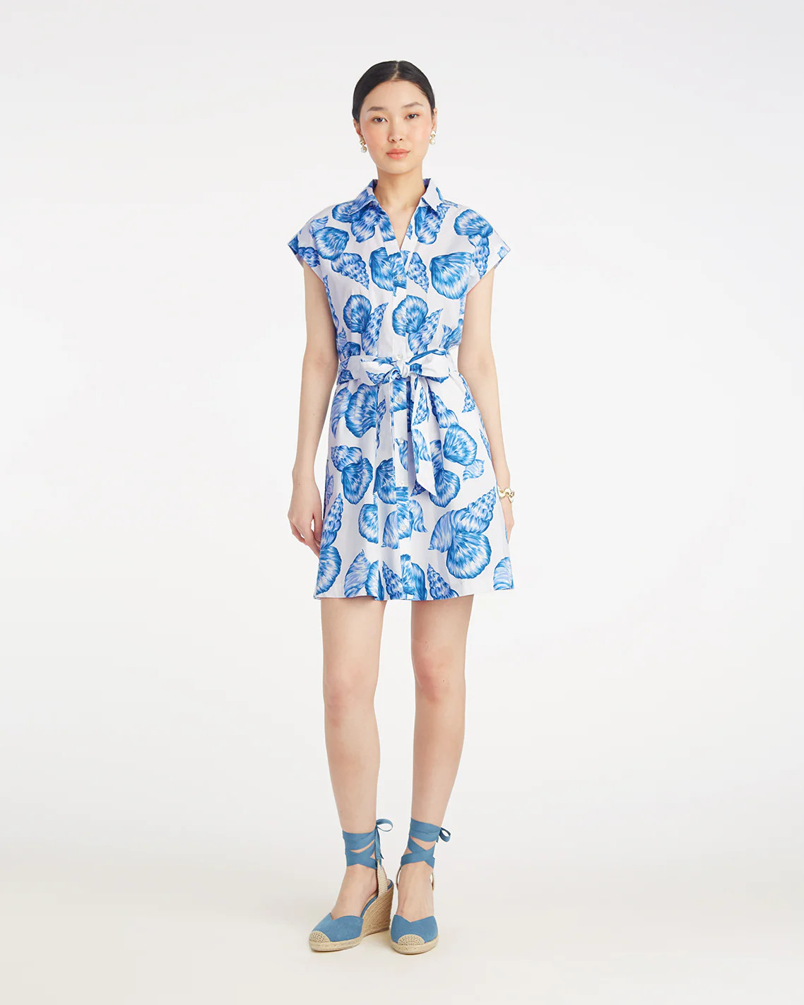 Trisha Shirtdress in Seashells | Draper James (US)