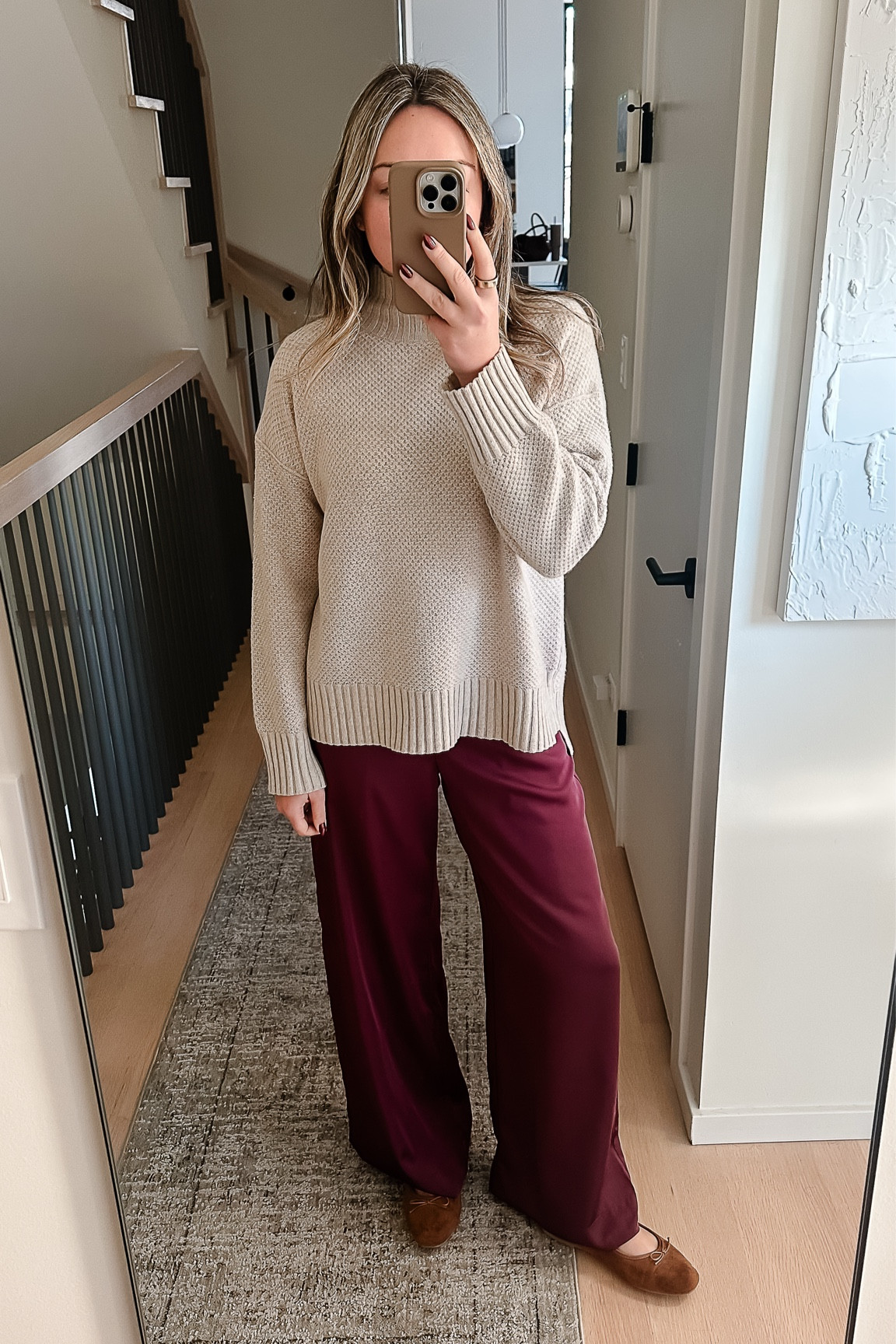 Thanksgiving Option #2

This honeycomb textured turtleneck is 40% off!! I’ve had it for ~3 years — such a classic. Multiple colors available. (True to size — medium)

These elastic waist satin pants are perfect for Thanksgiving and the holiday season — especially in the cherry bark burgundy color. 50% off today!! (True to size — medium)

#LTKHoliday #LTKSaleAlert #LTKCyberWeek