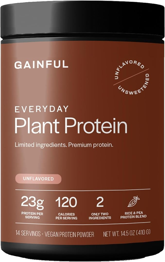Gainful Everyday Plant Protein Powder, 23g Plant Protein per Serving, Unflavored, Supports Streng... | Amazon (US)