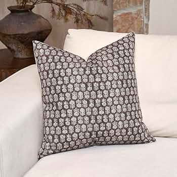 DOMVITUS 18x18 Pillow Cover, Floral Pillow Covers, Couch Pillows for Living Room, Decorative Farm... | Amazon (US)