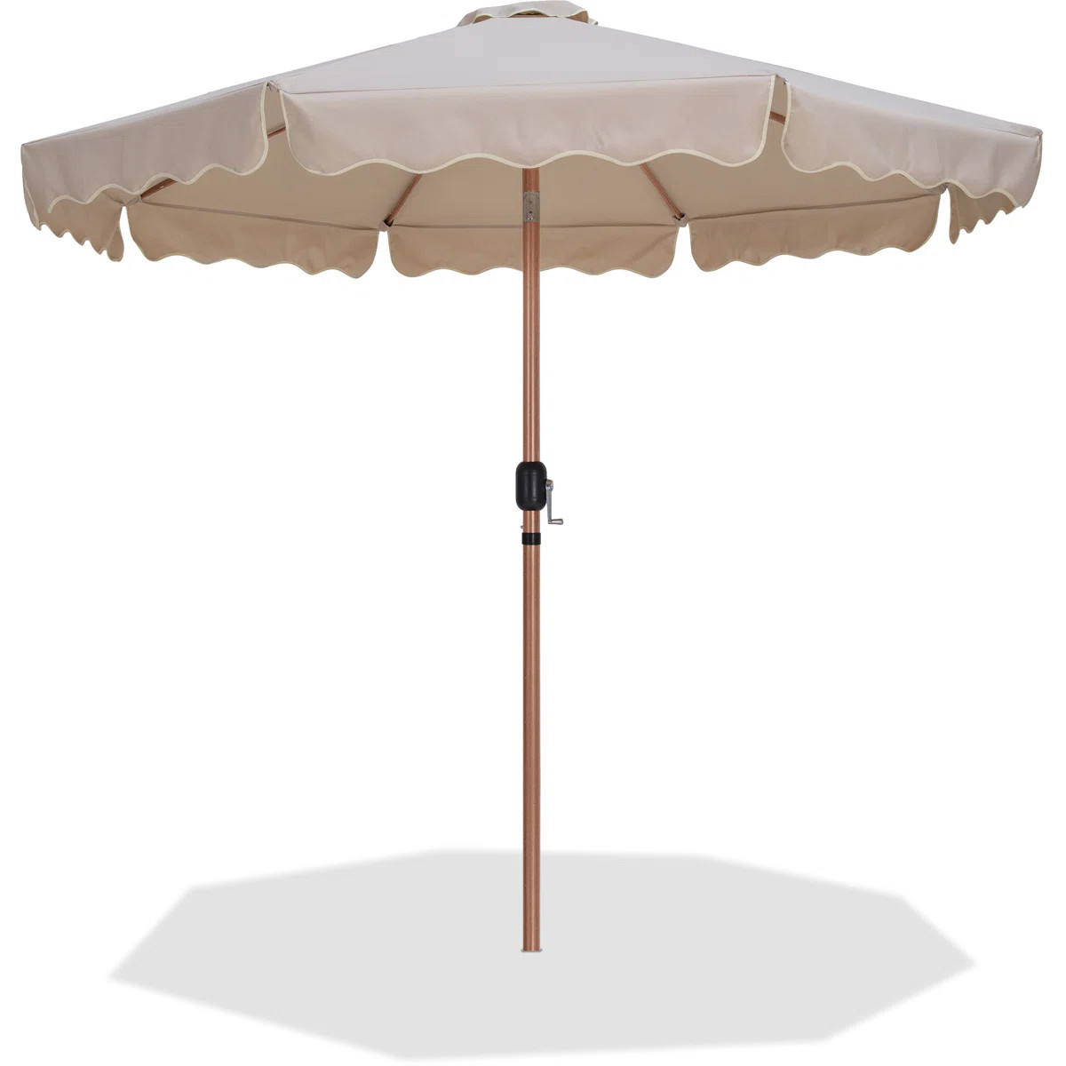 Amalfi With Piping Fabric Patio Umbrellas | Wayfair North America