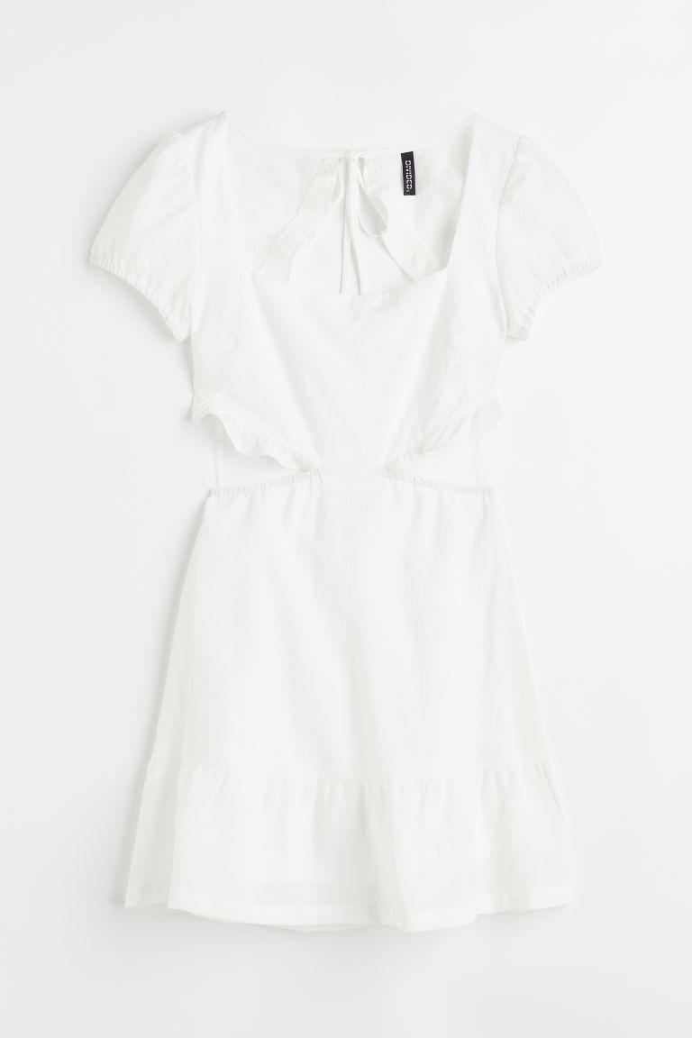 H & M - Open-backed Dress - White | H&M (US)