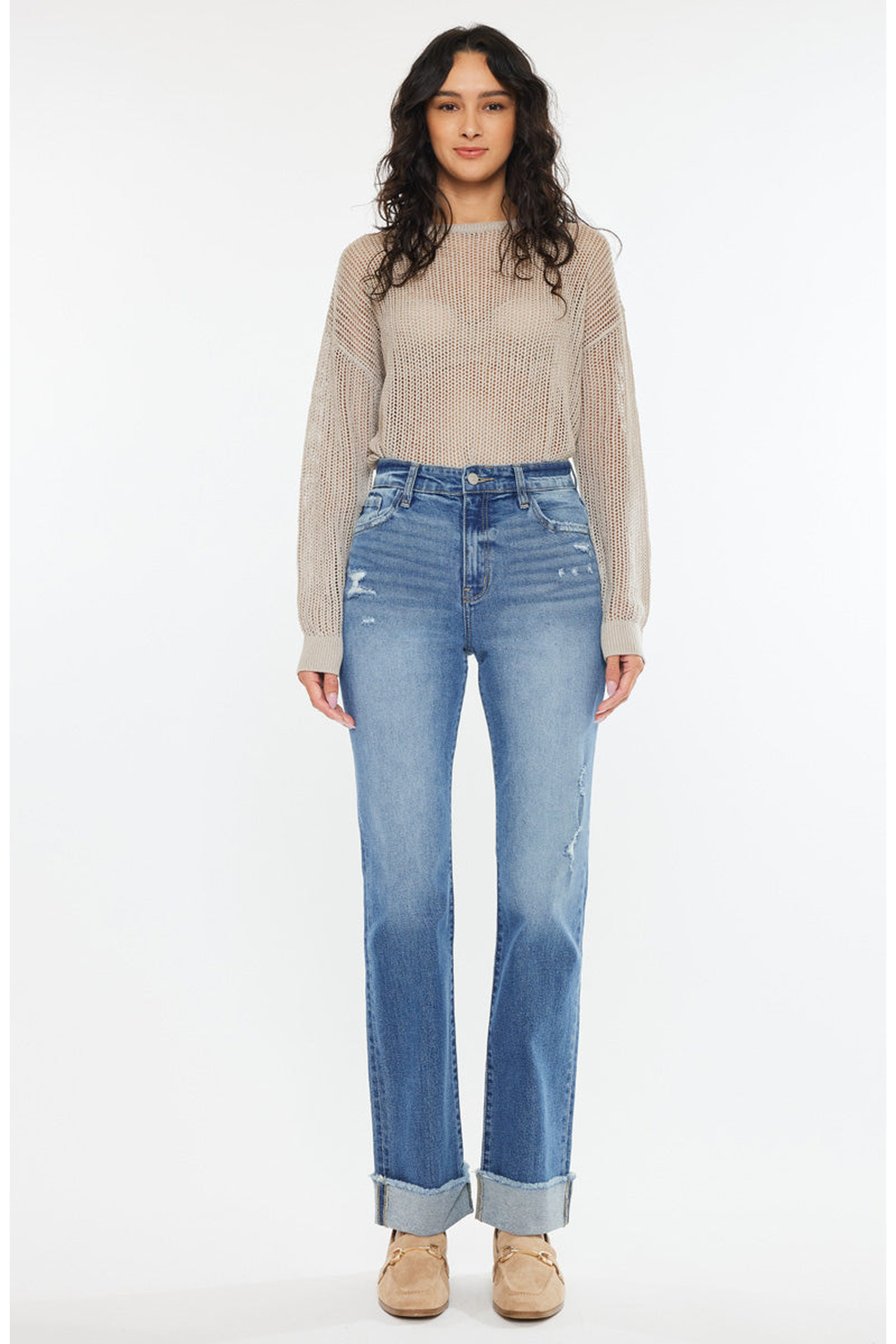 Trini Essentials High Rise Straight Denim Comfort Stretch Jeans (Women) | Nordstrom | Nordstrom