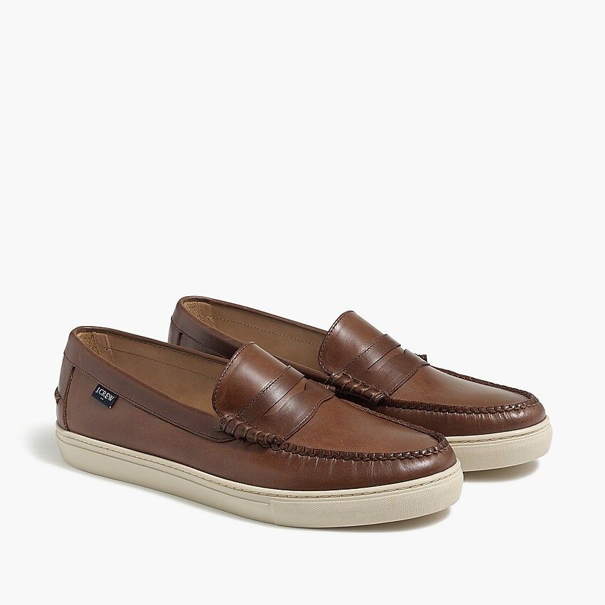 Leather loafer sneakers | J.Crew Factory