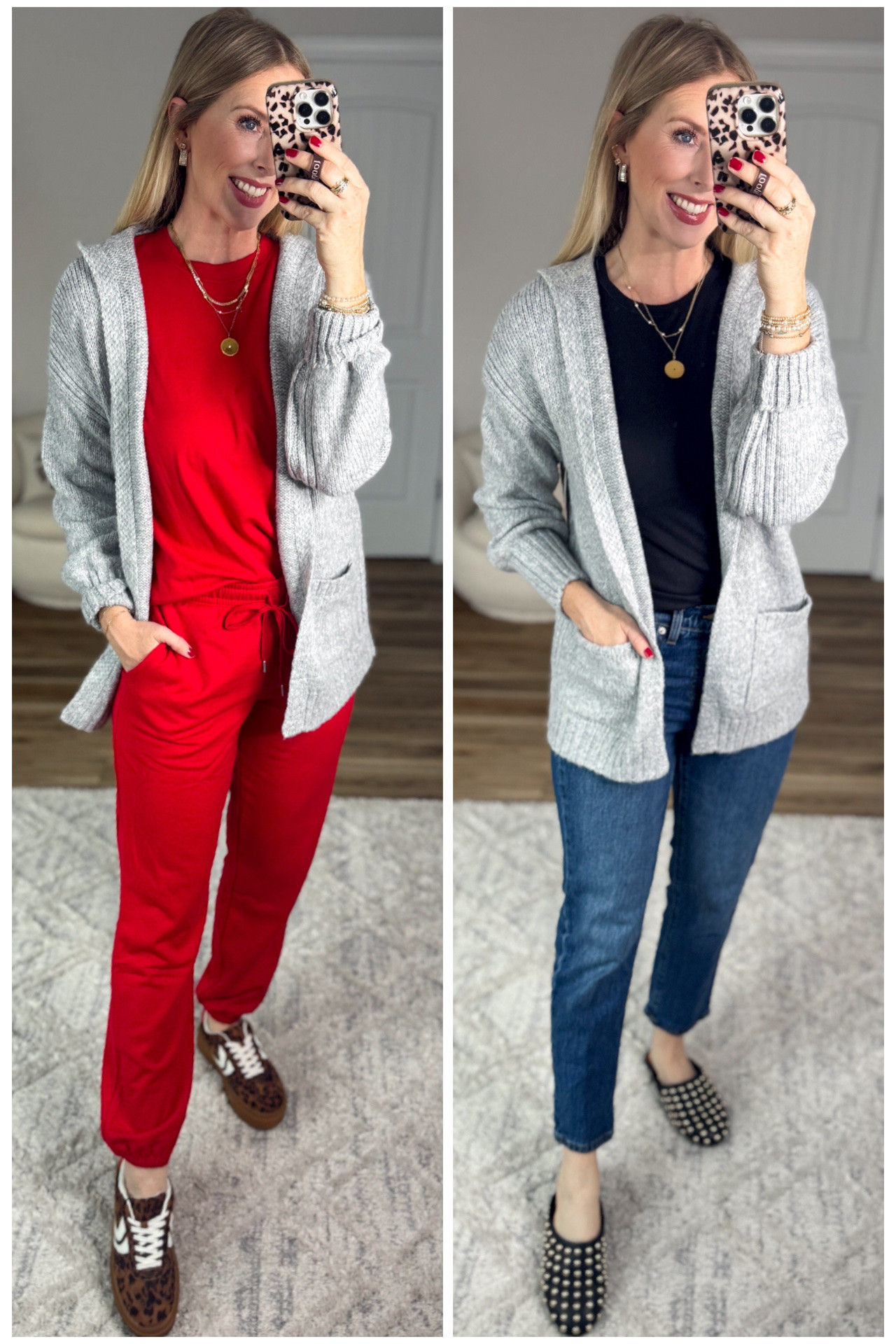 2 ways to style this grey hoodie sweater from Walmart! 

#LTKootd #LTKFindsUnder50
