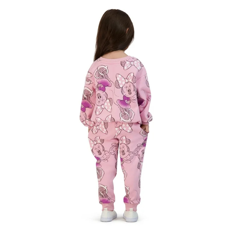 Minnie Mouse Toddler Girls Jogger Set, Sizes 18 Months-5T | Walmart (US)