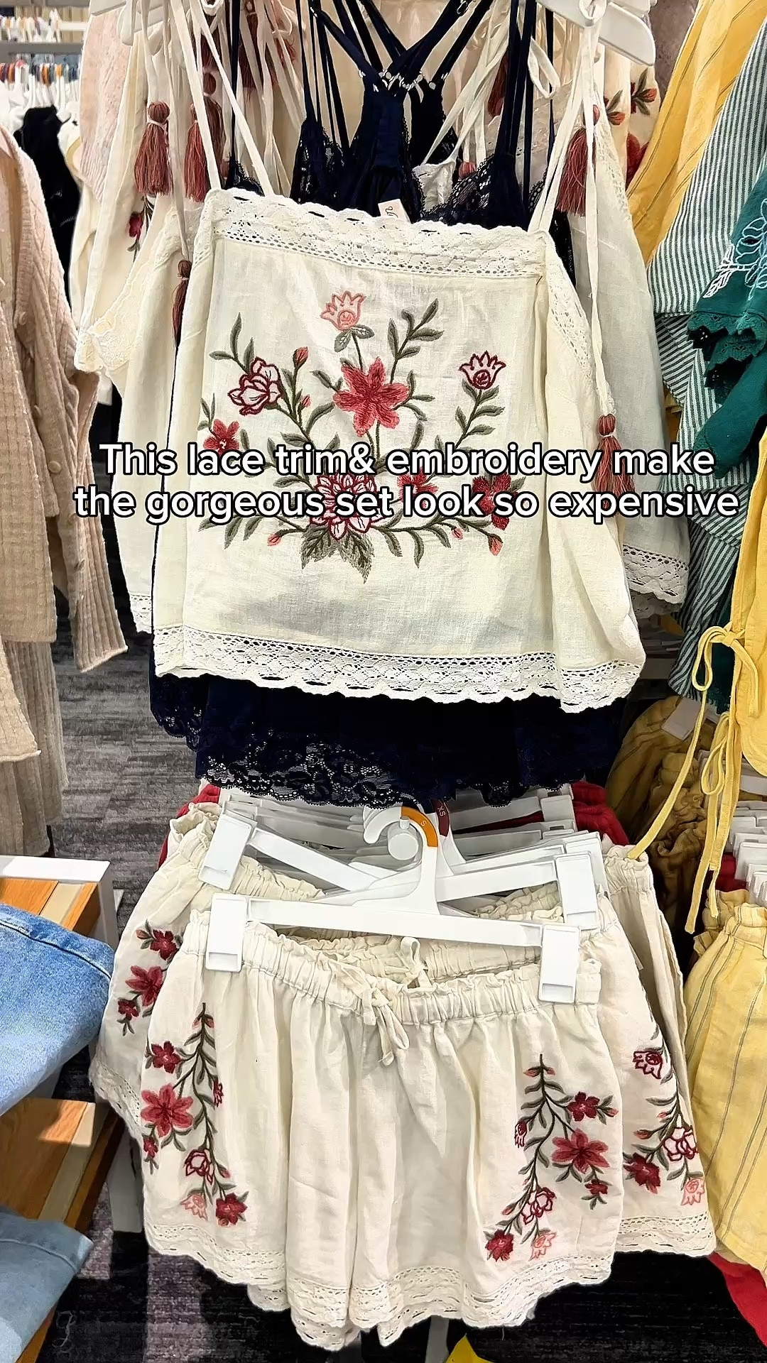 Target linen two piece lace trim embroidered shorts set.

#LTKootd #LTKdayinmylife #LTKvlog