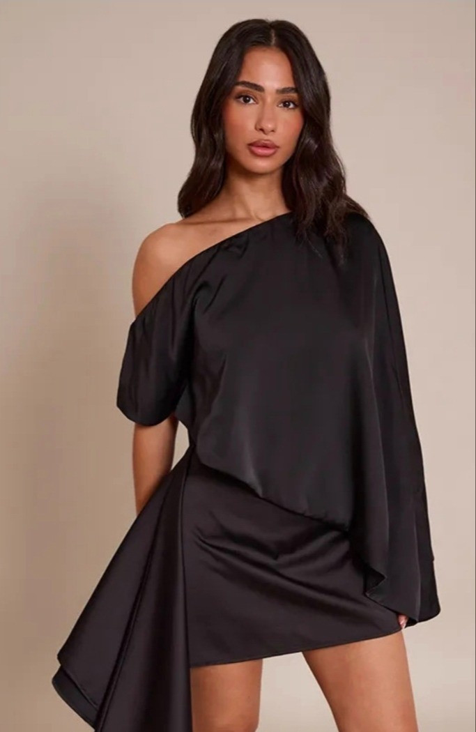 Black satin Petite mini dress for short women. The perfect date night dress

#LTKPetite #LTKMidsize #LTKootd