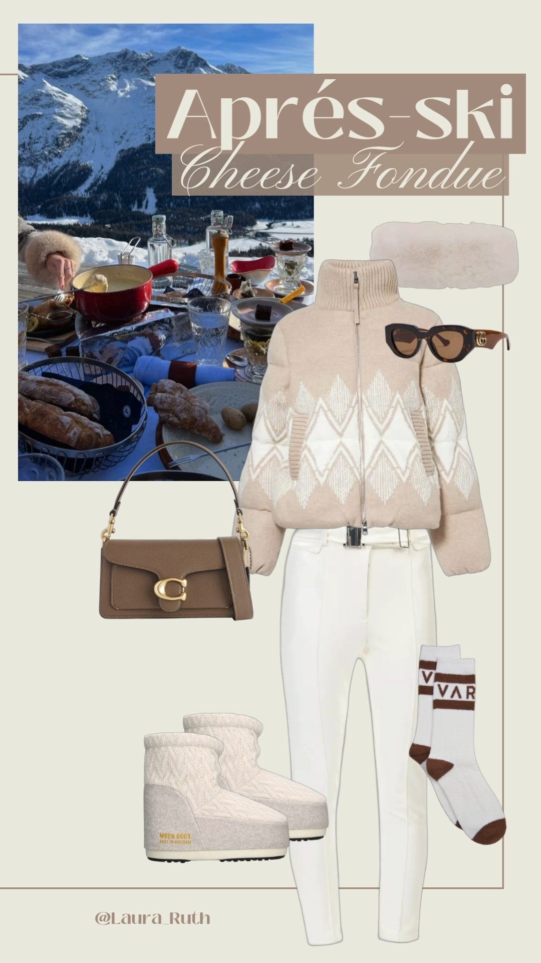 Après-ski cheese fondue in cosy winter layers, neutral tones, and chic chalet style made for long lunches in the mountains. 🏔️ 🎿🥂

#LTKuk #LTKstyletip #LTKwinter