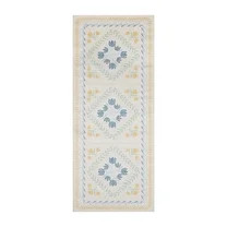 Better Homes & Gardens Soliel Floral Runner Rug, Blue & Yellow, 30" x 72", Machine Washable | Walmart (US)
