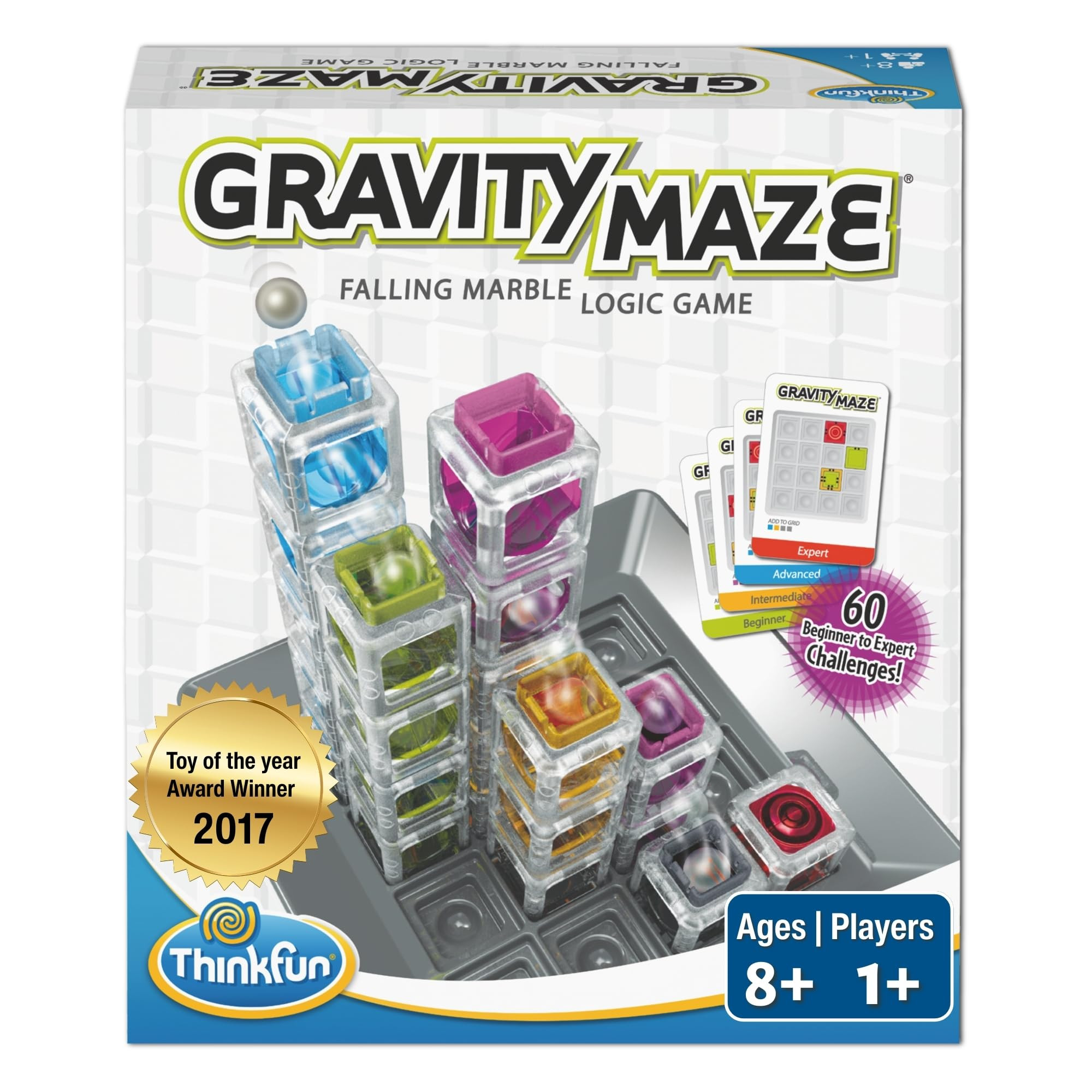 ThinkFun Gravity Maze - Falling Marble Logic Game - Challenging STEM Toy for Kids 8-12 - Gravity ... | Amazon (US)